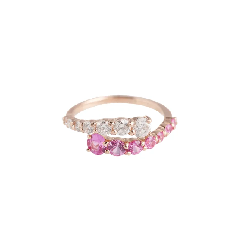 Pippa Pink Sapphire & Diamond Ring sold by Modatrova