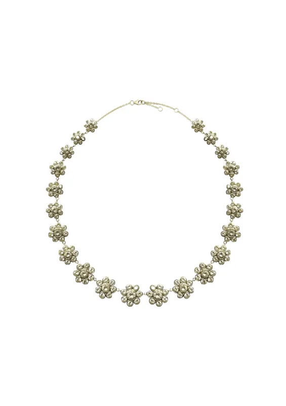 Bezel Flower Necklace sold by Modatrova