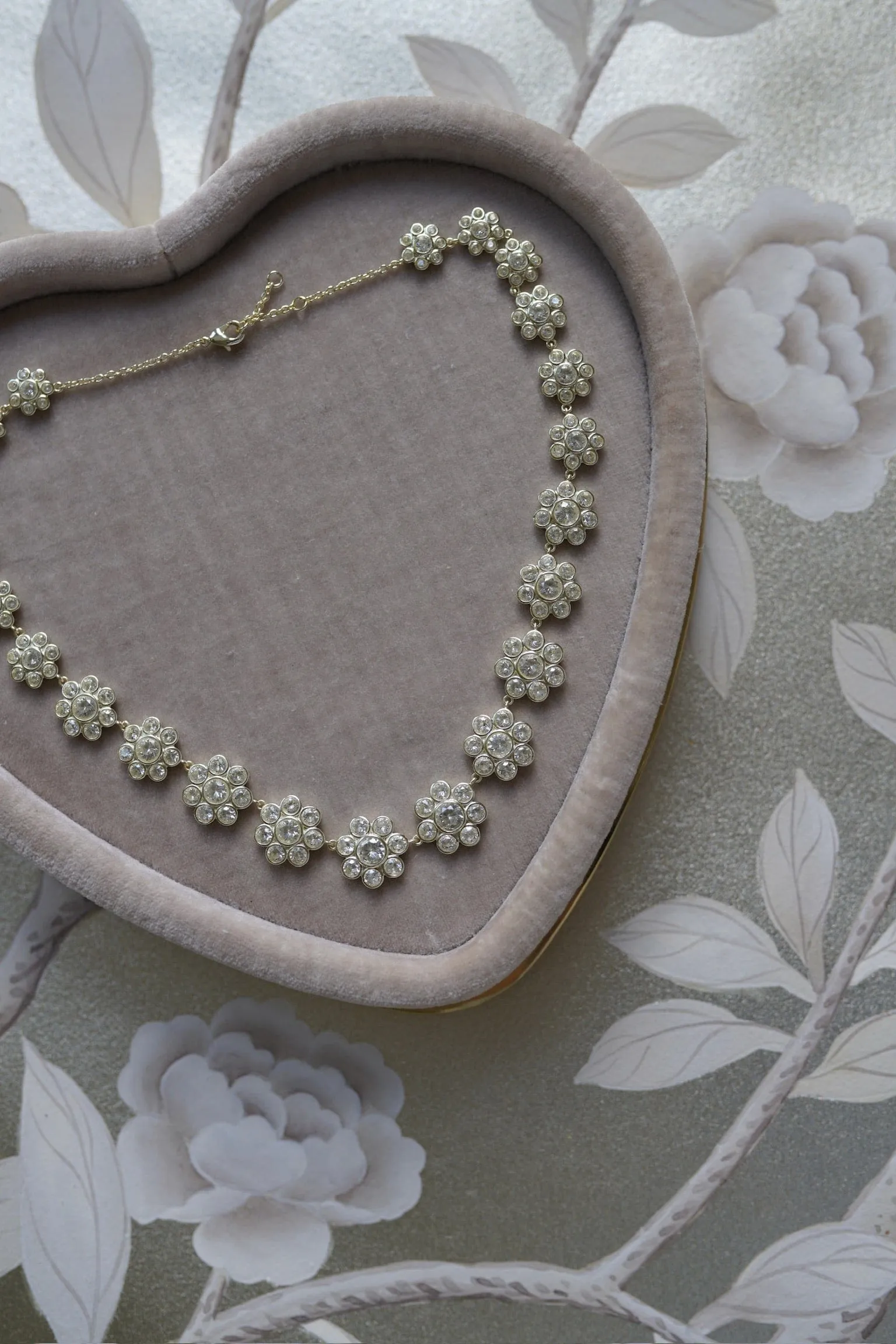 Bezel Flower Necklace sold by Modatrova product image thumbnail 2