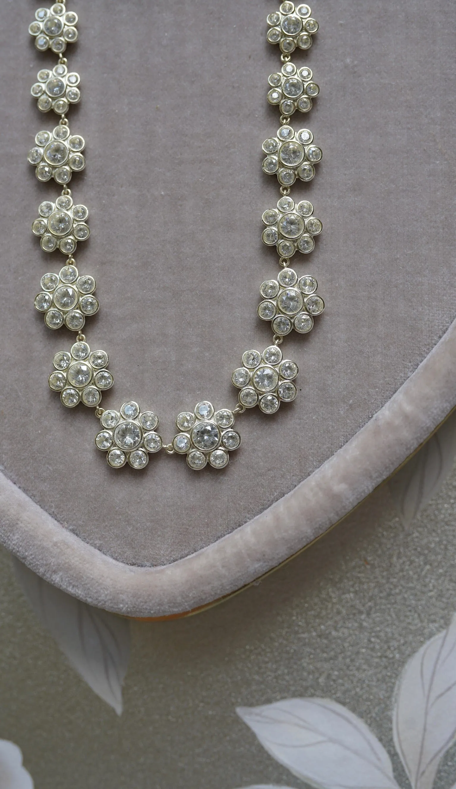 Bezel Flower Necklace sold by Modatrova product image thumbnail 4