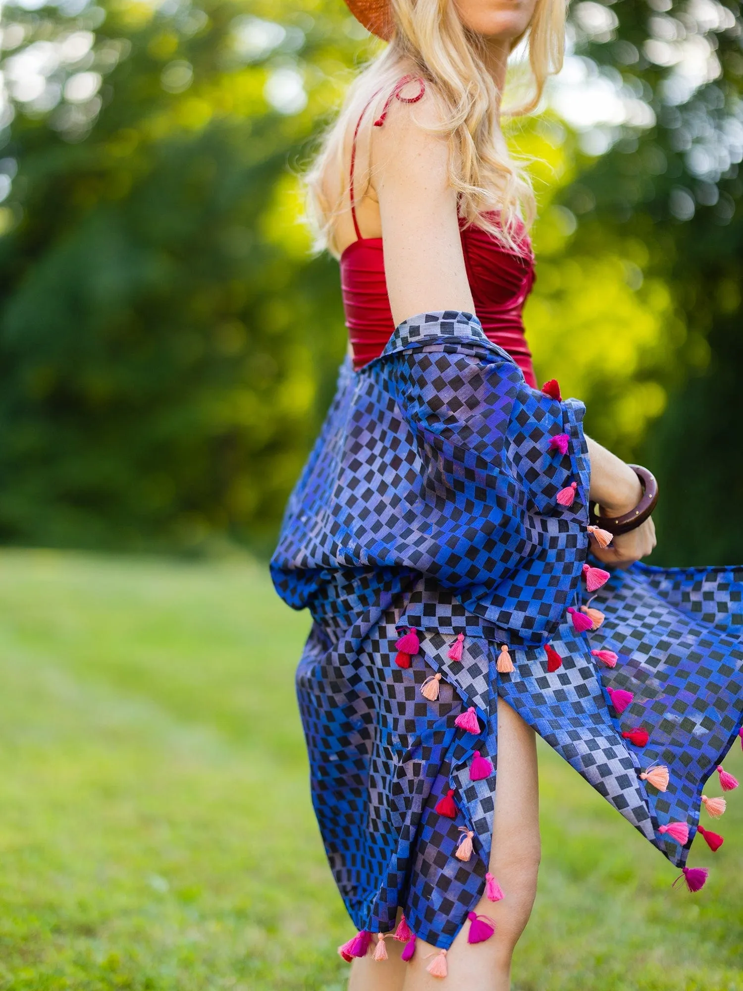 Blue Marble Geo Open Caftan sold by Modatrova product image thumbnail 4