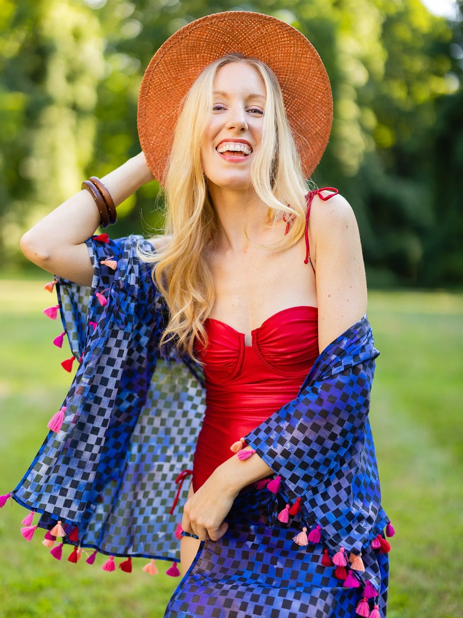 Blue Marble Geo Open Caftan sold by Modatrova product image thumbnail 2