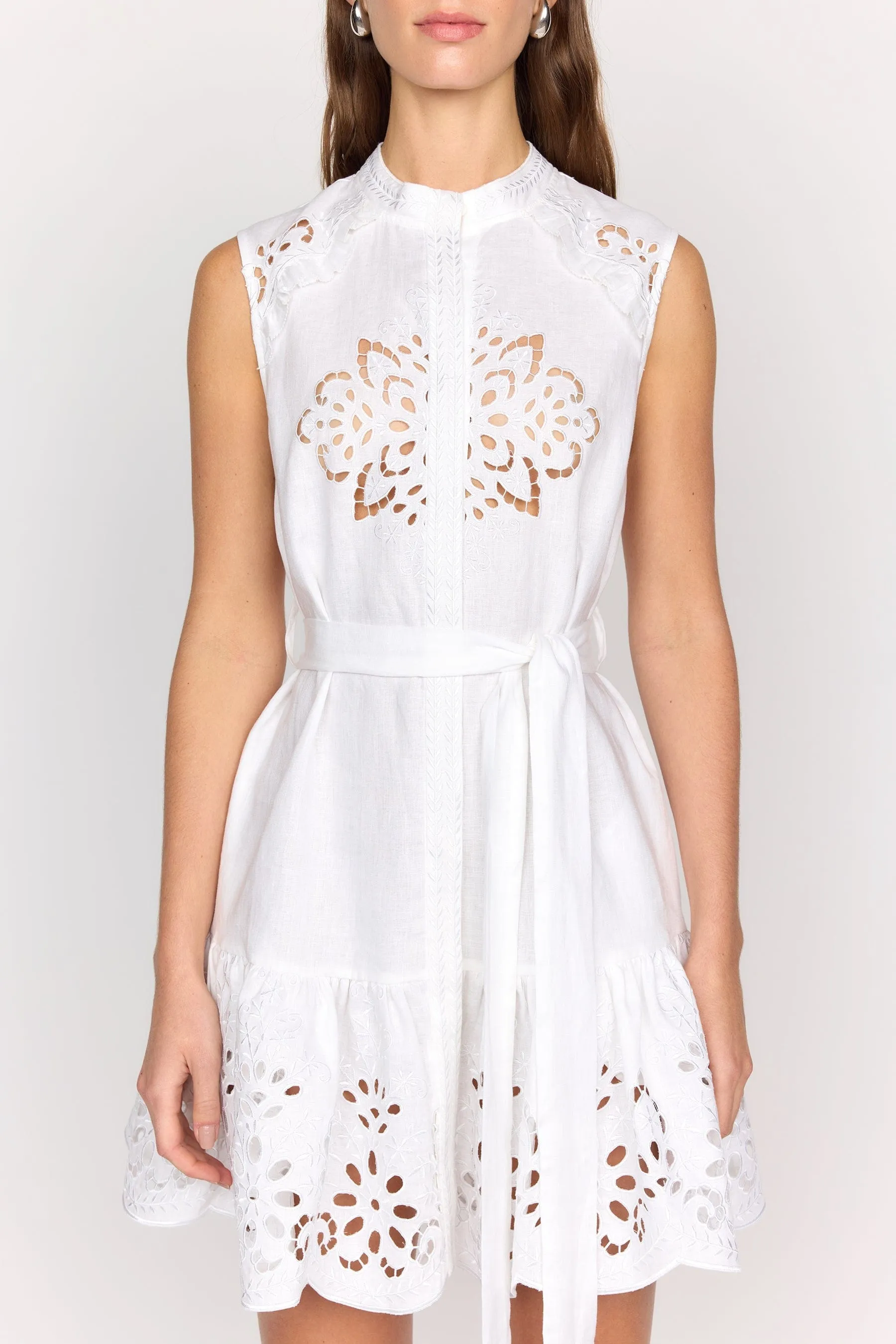 Janelle Dress - White sold by Modatrova product image thumbnail 2