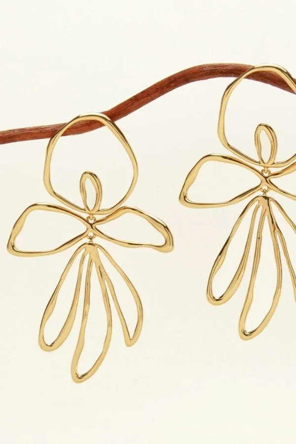 Sade Earrings Gold sold by Modatrova product image thumbnail 2