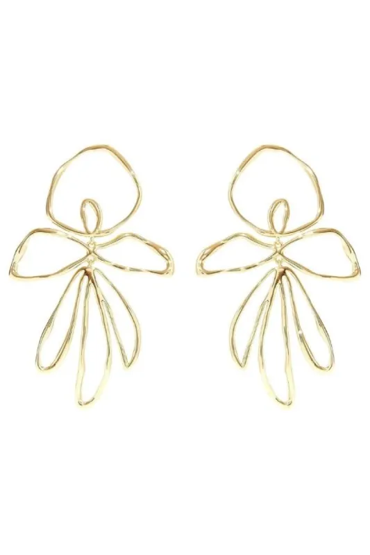 Sade Earrings Gold sold by Modatrova