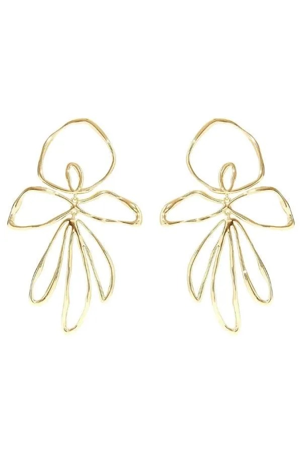 Sade Earrings Gold sold by Modatrova