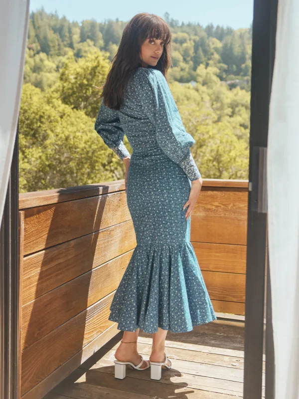 Patsy Fluted Pencil Skirt sold by Modatrova