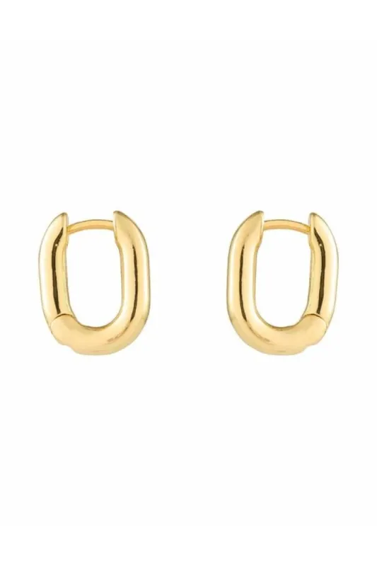 Petite Pia Hoop Earrings Gold sold by Modatrova