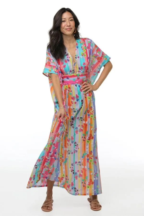 Painted Floral Maxi Caftan sold by Modatrova product image thumbnail 2