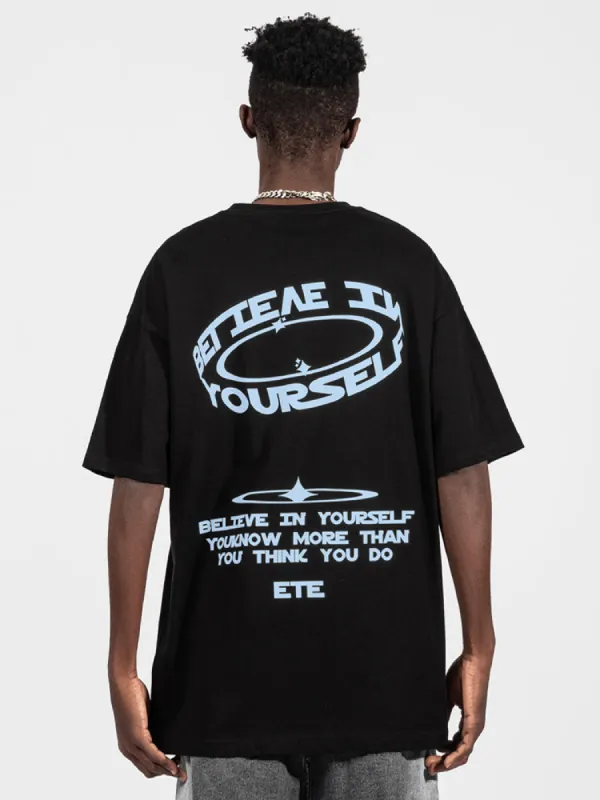 Men'S Circle Print Oversize T-Shirts sold by Oeyes