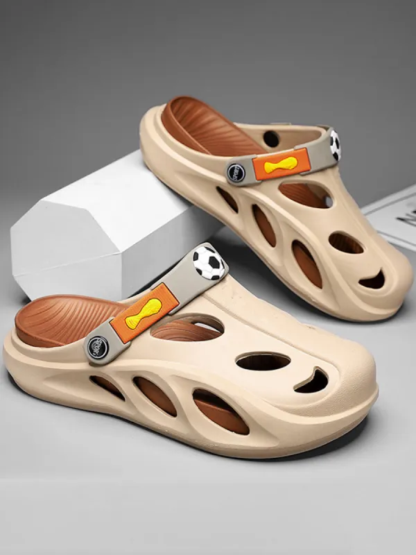 Outdoor Thick Soles Non-Slip Dual-Purpose Flip-Flops Casual Beach Slipper&Sandals sold by Oeyes