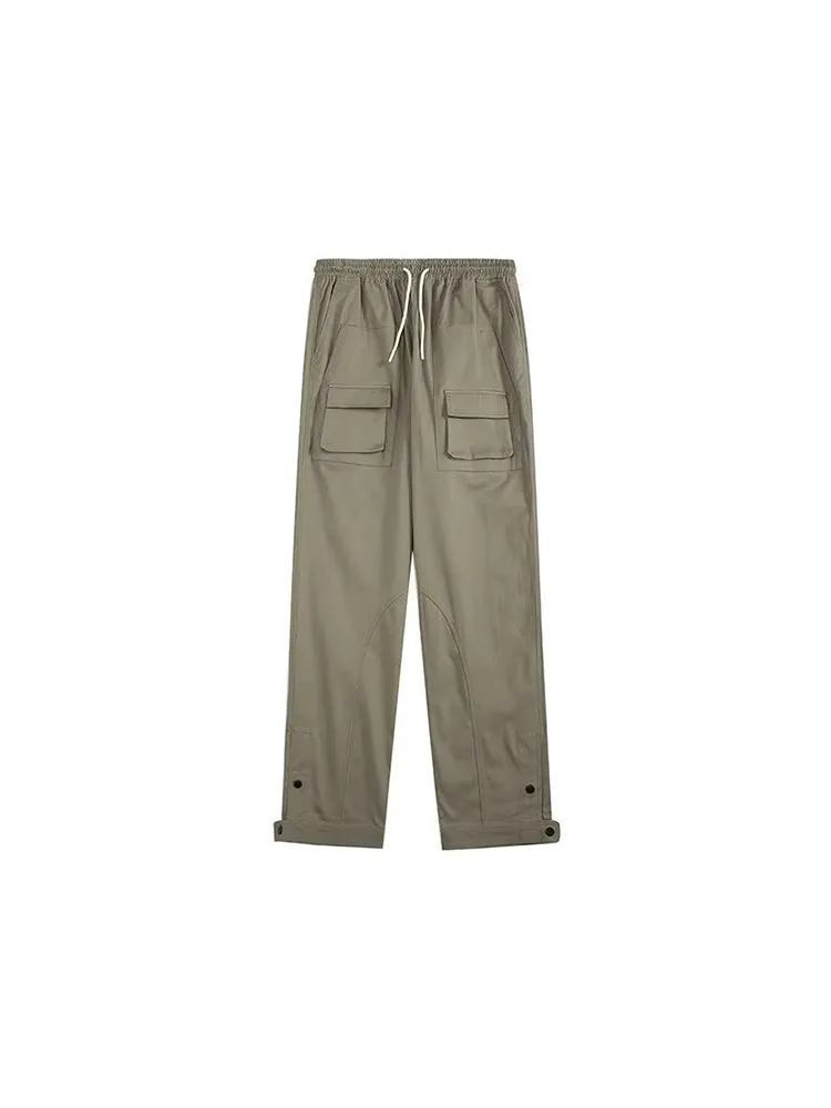 Casual Trousers Multiple Pockets Sport Cargo Pants sold by Oeyes