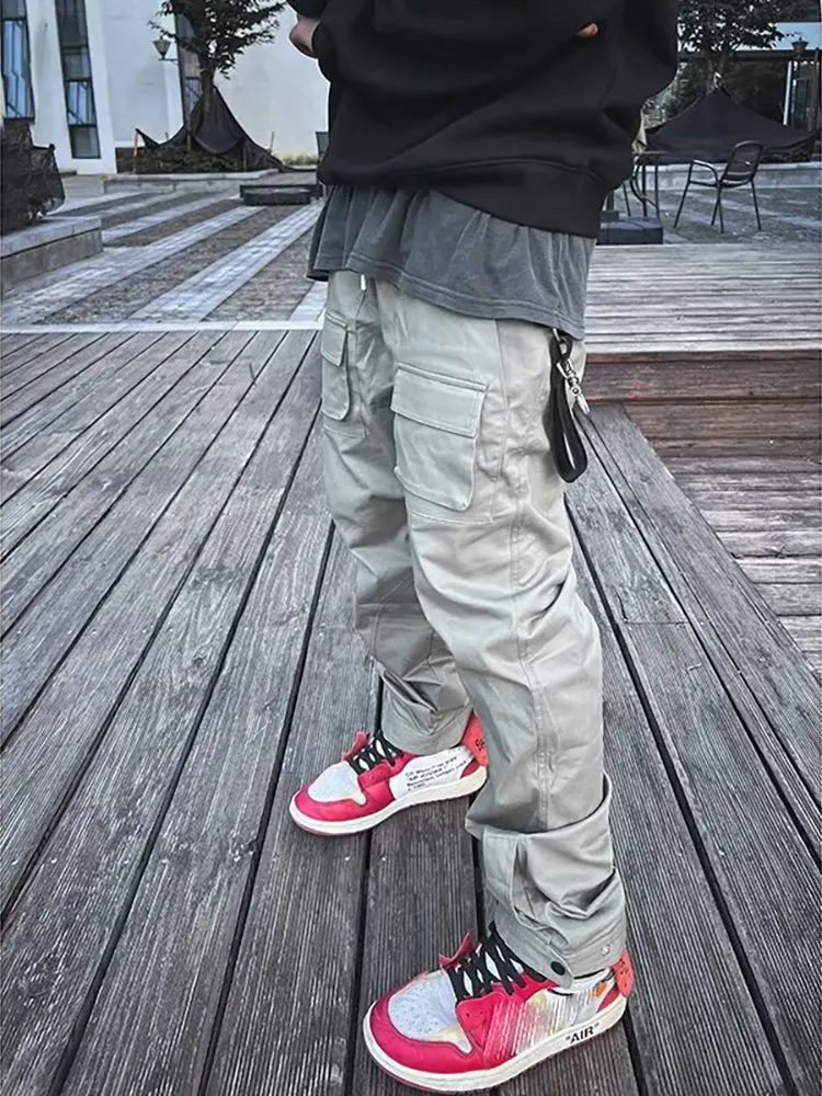 Casual Trousers Multiple Pockets Sport Cargo Pants sold by Oeyes product image thumbnail 3