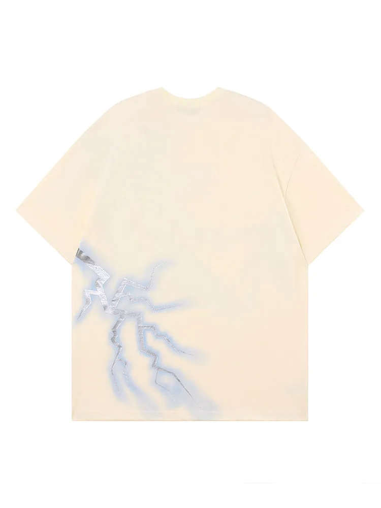 Hand Painted Print Lightning T-Shirt sold by Oeyes product image thumbnail 5