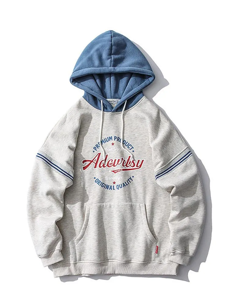 Color Matching Print Brushed Hoodies sold by Oeyes product image thumbnail 2