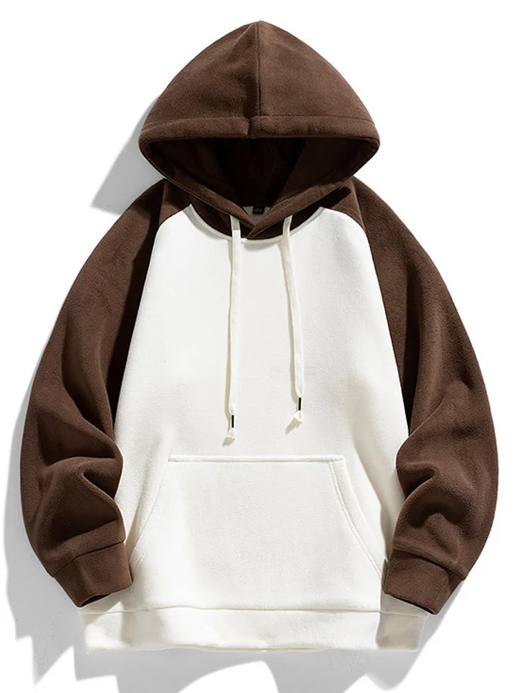Contrast Color Thickened Hoodie sold by Oeyes product image thumbnail 3