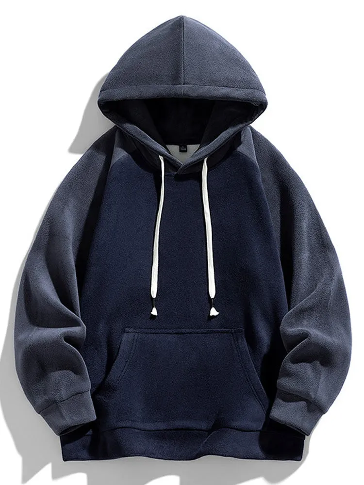 Contrast Color Thickened Hoodie sold by Oeyes product image thumbnail 2