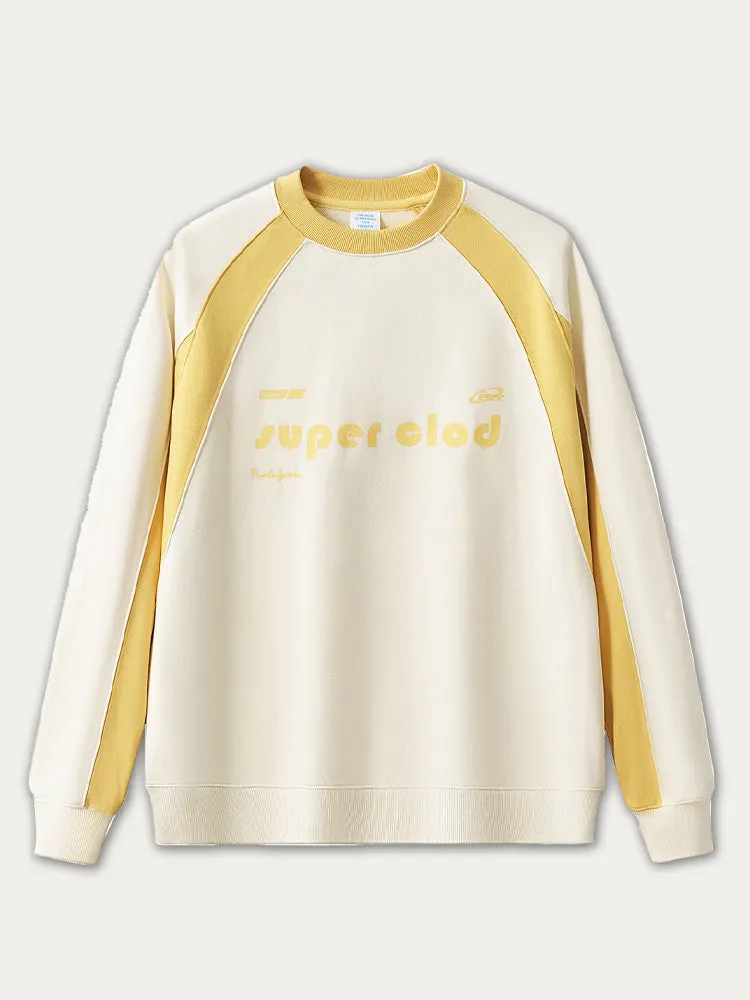 Contrast Color Letter Print Hoodie sold by Oeyes