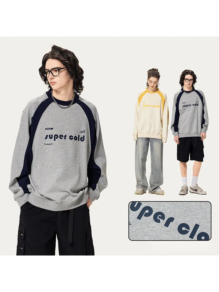 Contrast Color Letter Print Hoodie sold by Oeyes product image thumbnail 3