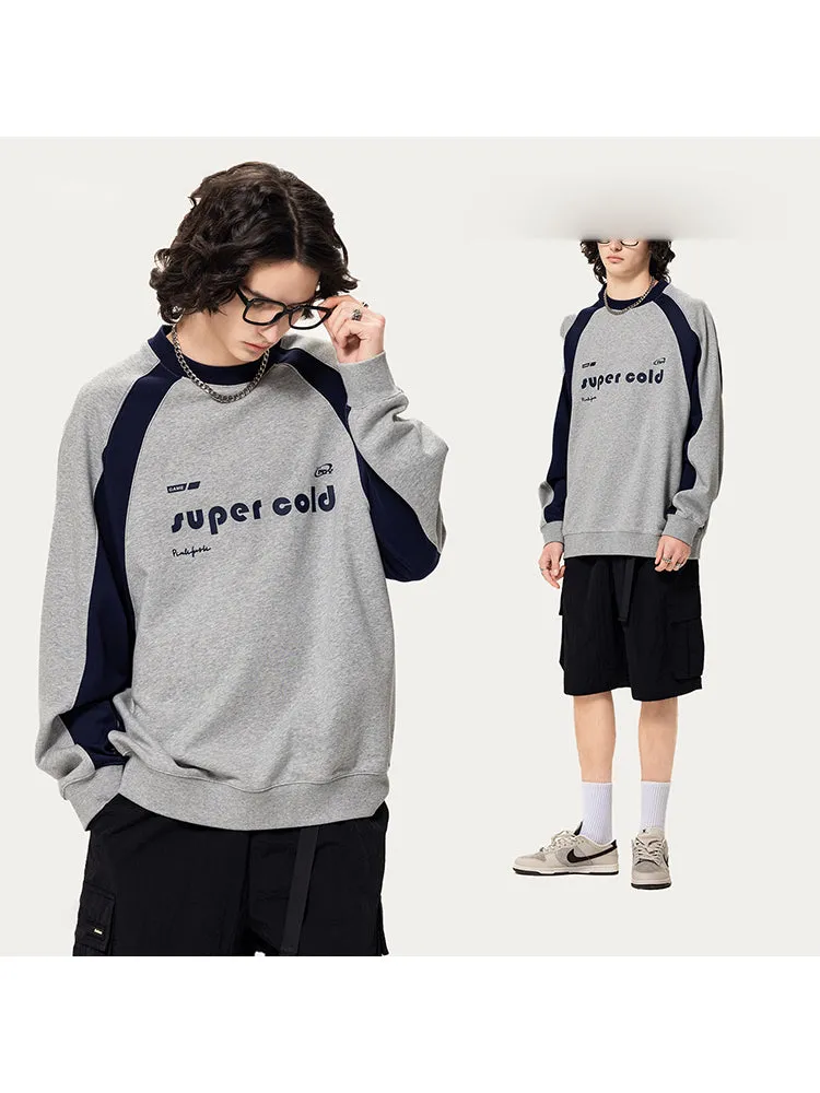 Contrast Color Letter Print Hoodie sold by Oeyes product image thumbnail 5