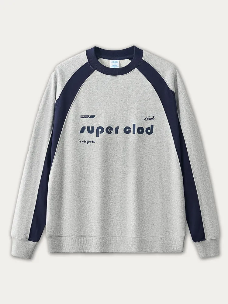 Contrast Color Letter Print Hoodie sold by Oeyes product image thumbnail 2