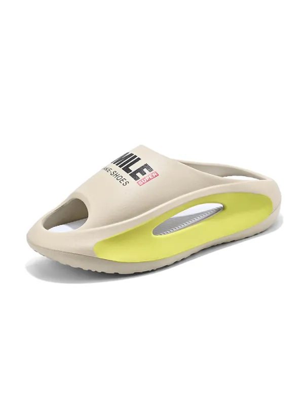 Men'S Casual Soft Sole Letters Print Fashion Slippers sold by Oeyes
