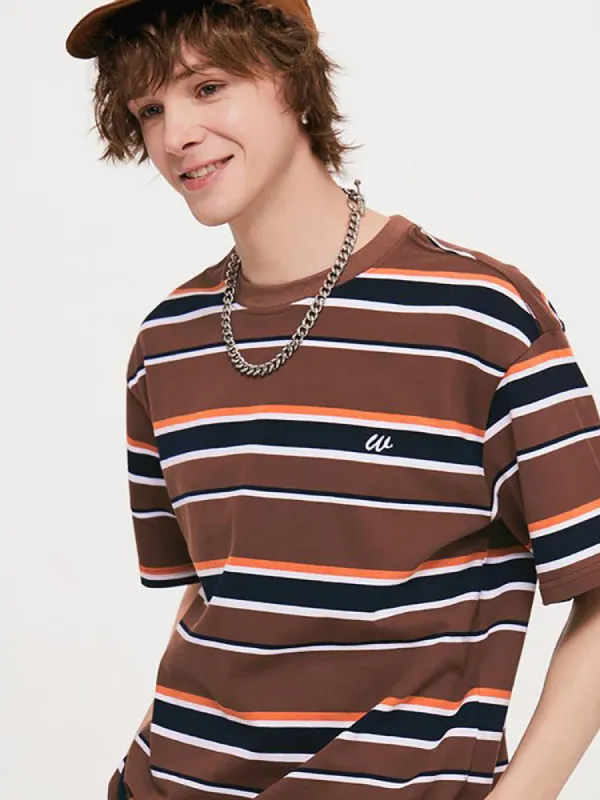 Men'S Cotton Stripes Tee sold by Oeyes