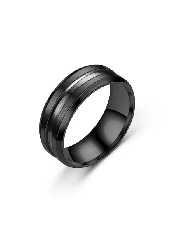 Party Birthday Stainless Steel Fashion Rings Single sold by Oeyes