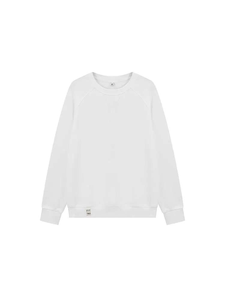 Solid Color Retro Loose Long-Sleeved T-Shirt sold by Oeyes product image thumbnail 3