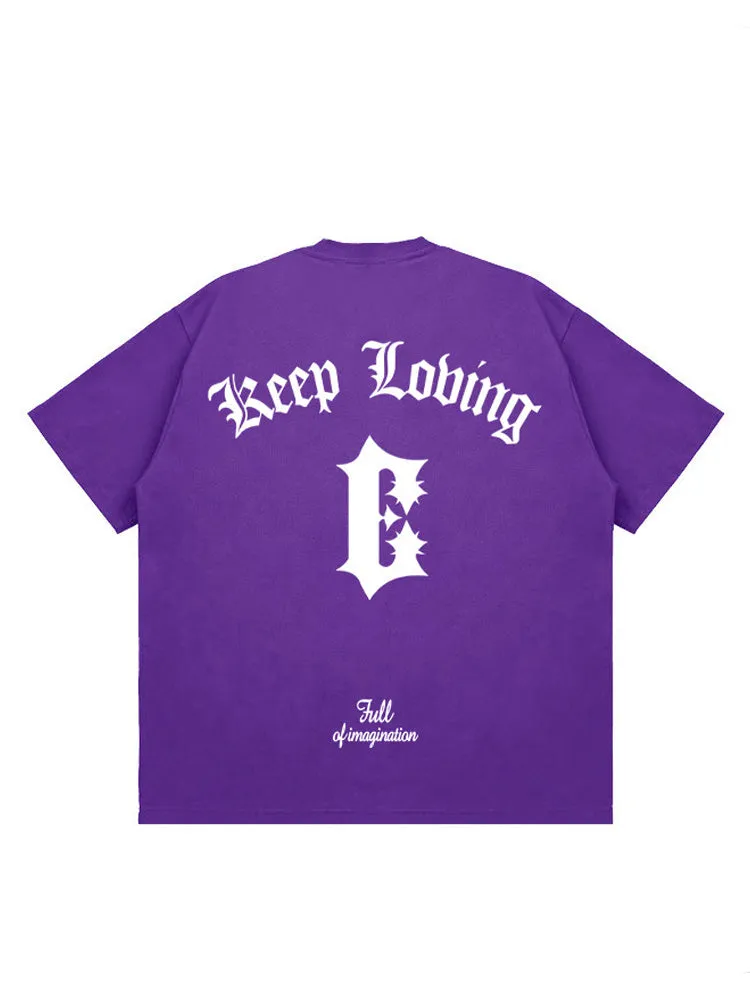 Loose-Fitting Letter Print T-Shirt sold by Oeyes product image thumbnail 4