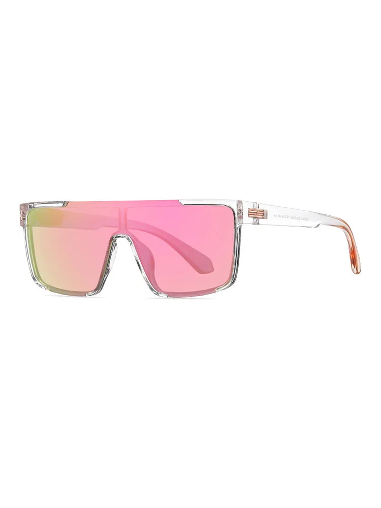 One-Piece Fashionable Square Frame Sunglasses sold by Oeyes product image thumbnail 3