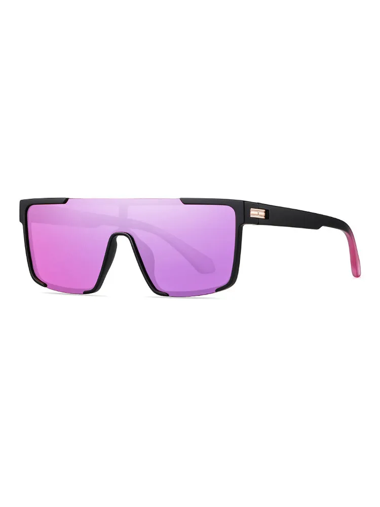 One-Piece Fashionable Square Frame Sunglasses sold by Oeyes product image thumbnail 4