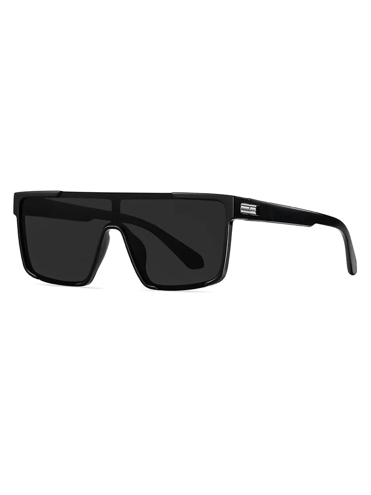 One-Piece Fashionable Square Frame Sunglasses sold by Oeyes product image thumbnail 2