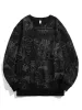 Crew Neck Fleece Cartoon Spliced Men'S Hoodies sold by Oeyes