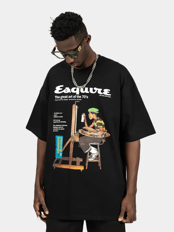 Retro Cartoon Oil Painting T-Shirt sold by Oeyes