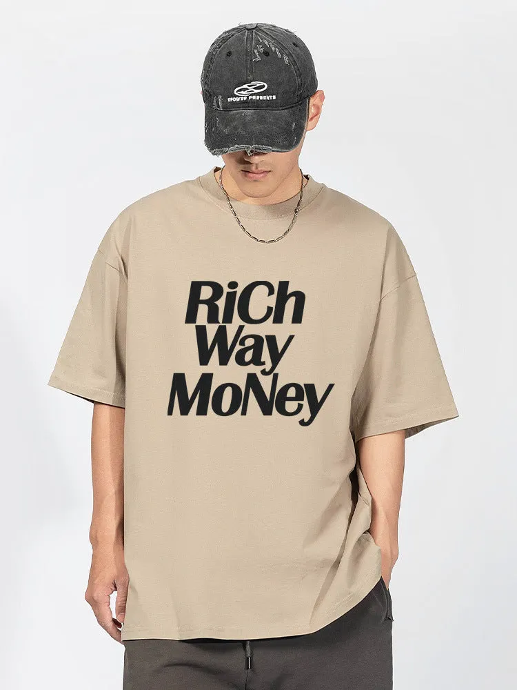 Loose-Fitting Letter Print T-Shirt sold by Oeyes product image thumbnail 2