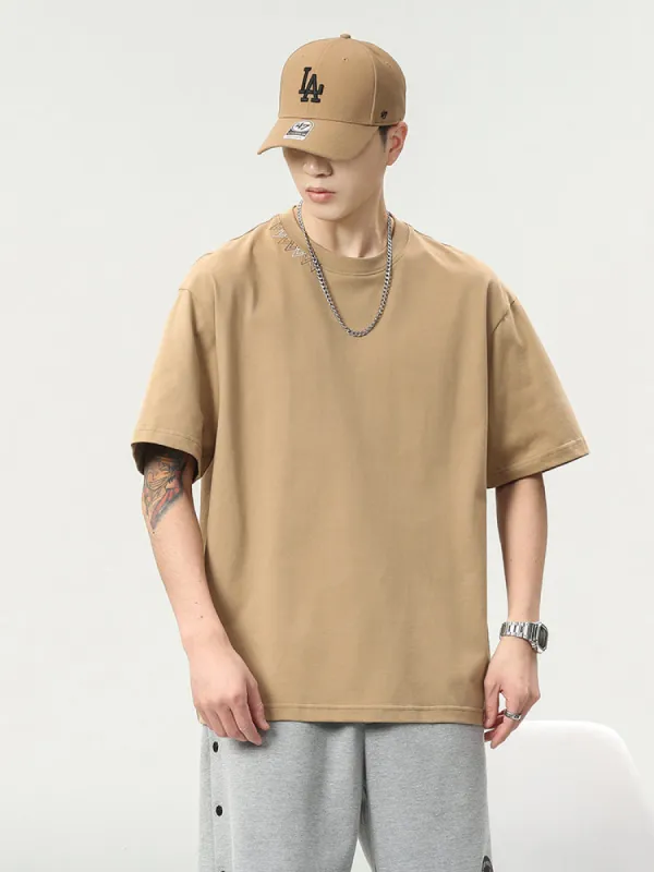 Loose Foam Graphic Print Short Sleeves Men'S T-Shirts sold by Oeyes