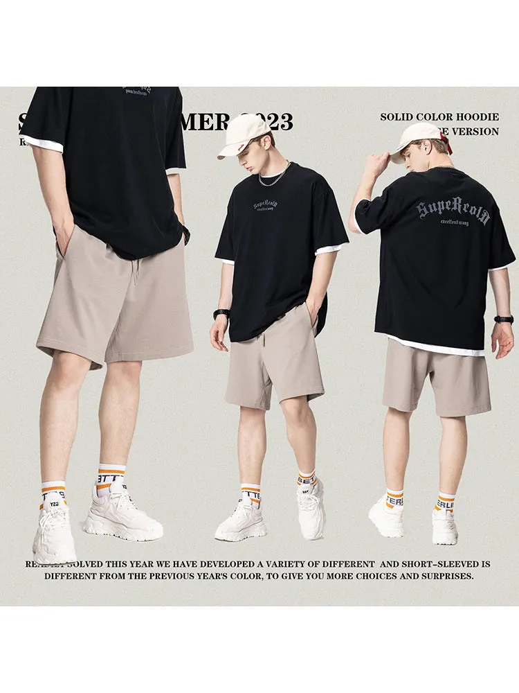 Wool Thread Waist Solid Color Casual Athletic Shorts sold by Oeyes product image thumbnail 2