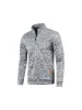 Men'S Collar Zip Knitted Thin Fleece Sweater sold by Oeyes