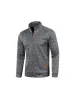 Men'S Collar Zip Knitted Thin Fleece Sweater sold by Oeyes