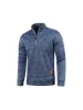 Men'S Collar Zip Knitted Thin Fleece Sweater sold by Oeyes