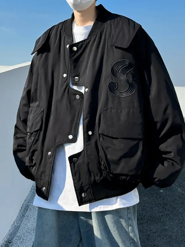 Men'S Solid Color Reversible Jacket sold by Oeyes