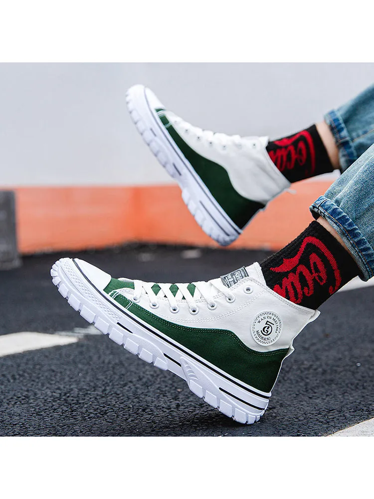New High Top Sporty Casual Fashion Breathable Canvas Shoes sold by Oeyes product image thumbnail 4