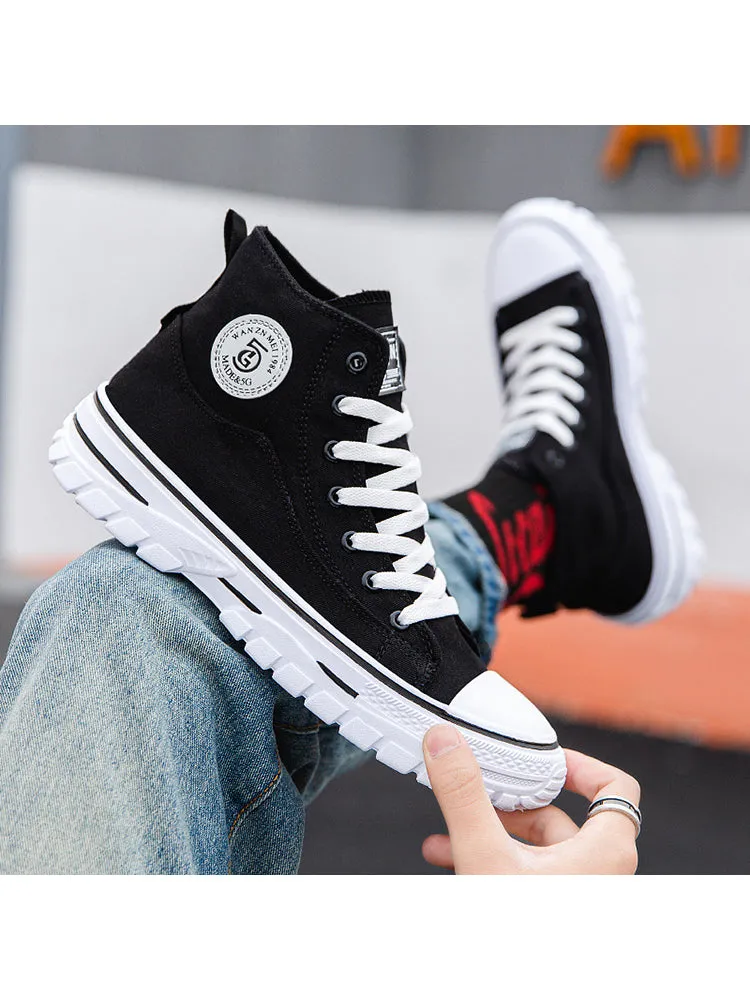 New High Top Sporty Casual Fashion Breathable Canvas Shoes sold by Oeyes product image thumbnail 5