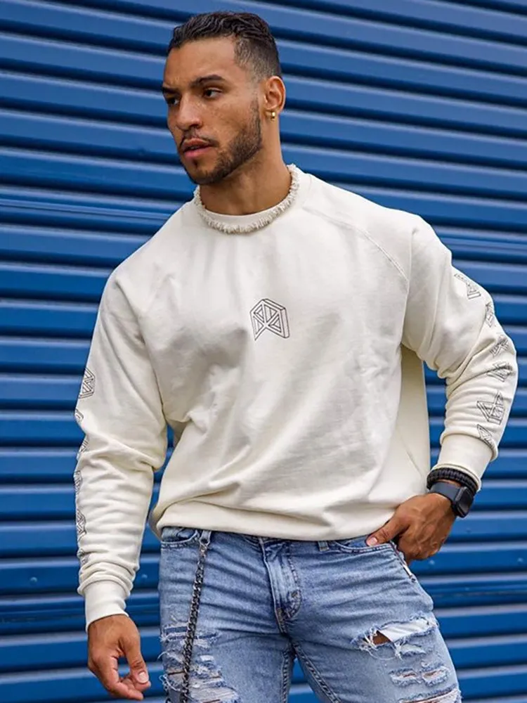 Men'S Crew Neck Loose Hoodies sold by Oeyes product image thumbnail 3