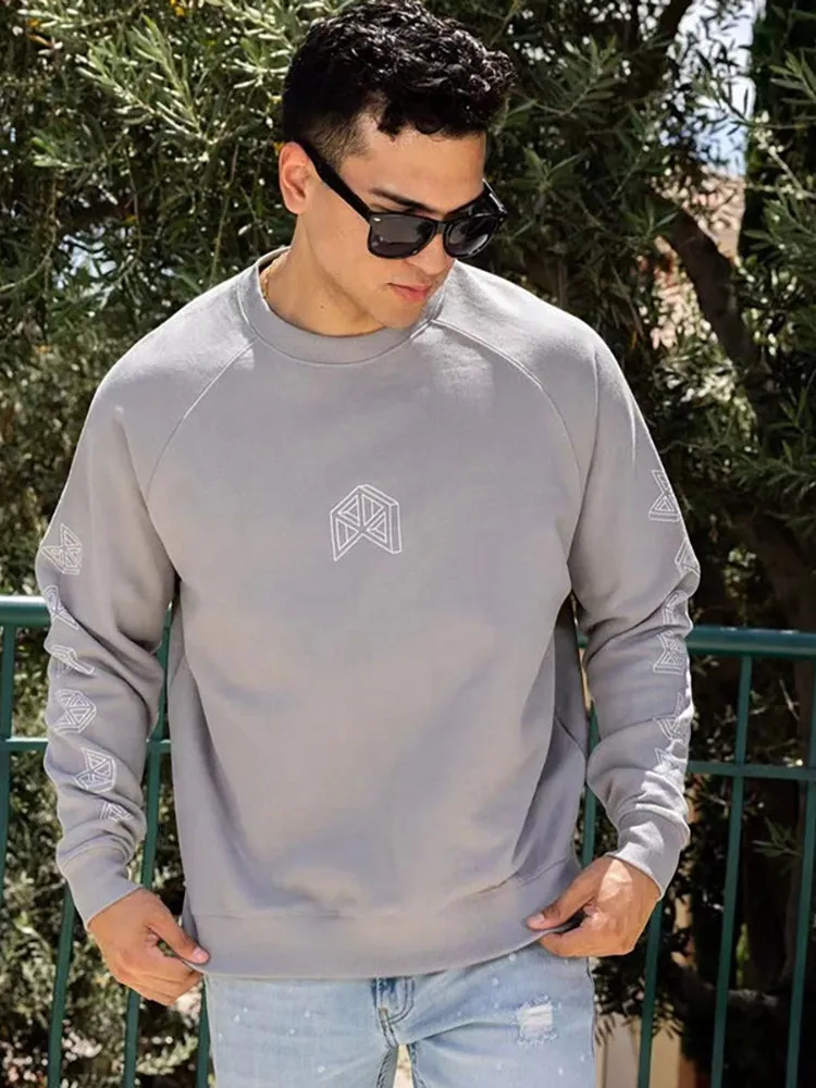 Men'S Crew Neck Loose Hoodies sold by Oeyes product image thumbnail 2