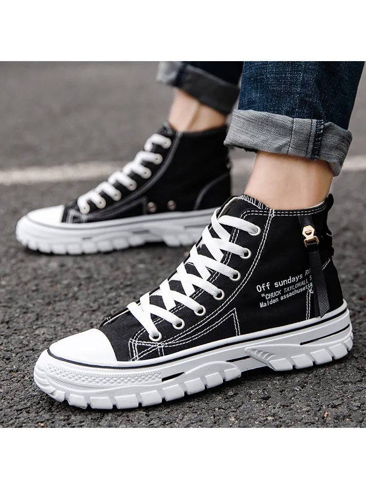 New High Top Breathable Canvas All-Matched Shoes sold by Oeyes product image thumbnail 5