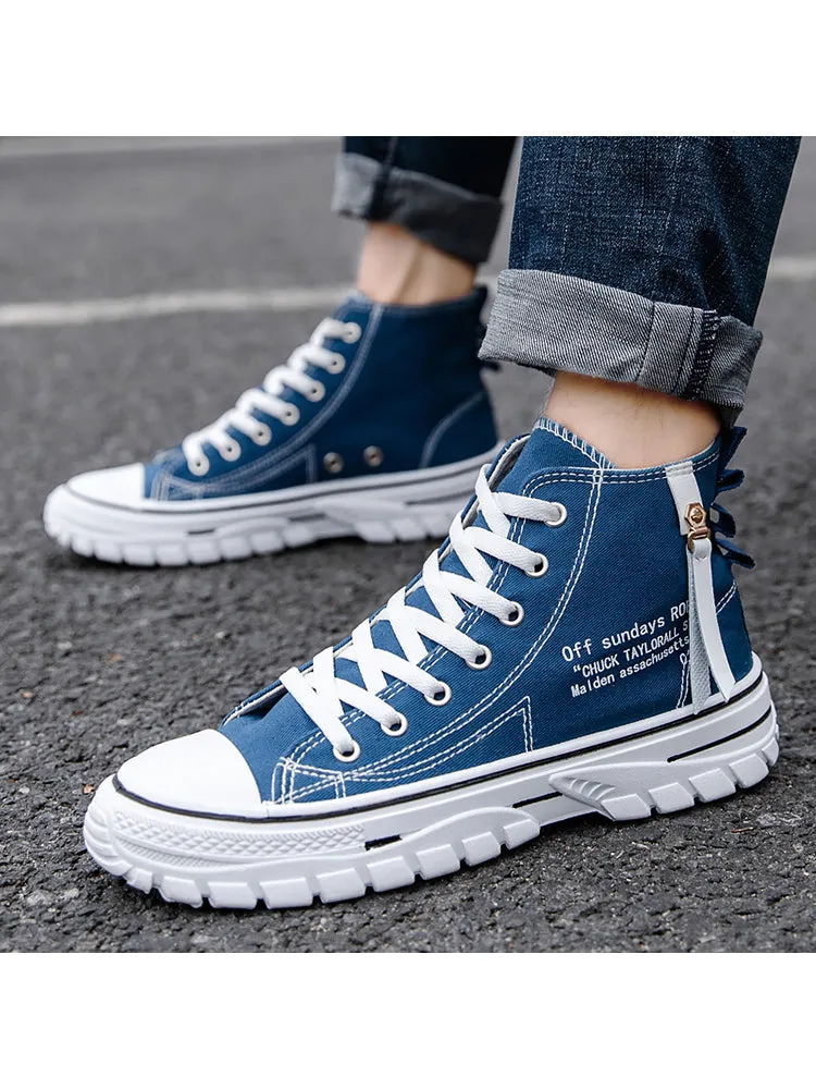 New High Top Breathable Canvas All-Matched Shoes sold by Oeyes product image thumbnail 2