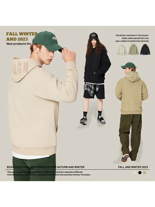 Cold-Weather Comfort Men's Cozy Hoodie sold by Oeyes