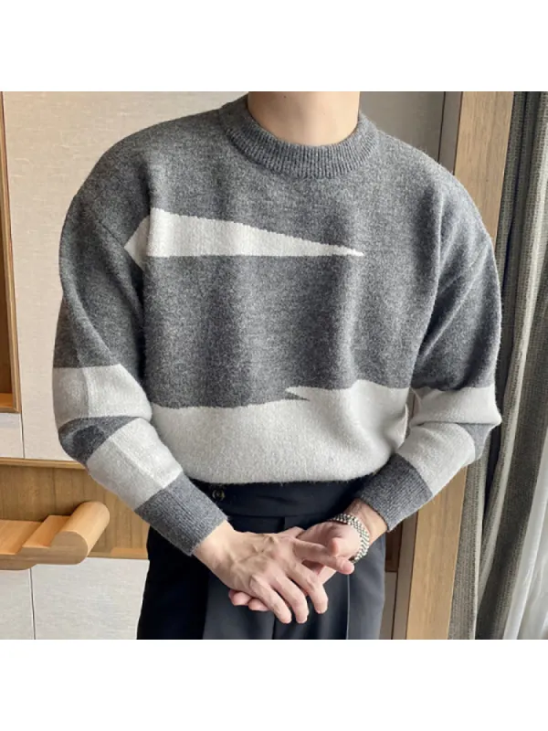 Men'S Knit Crewneck Sweaters sold by Oeyes
